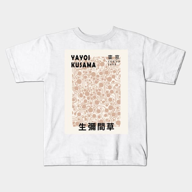 Yayoi Kusama Art Exhibition Design, Japanese Art, Canvas Print Men Women Tshirt Sticker Kids T-Shirt by VanillaArt